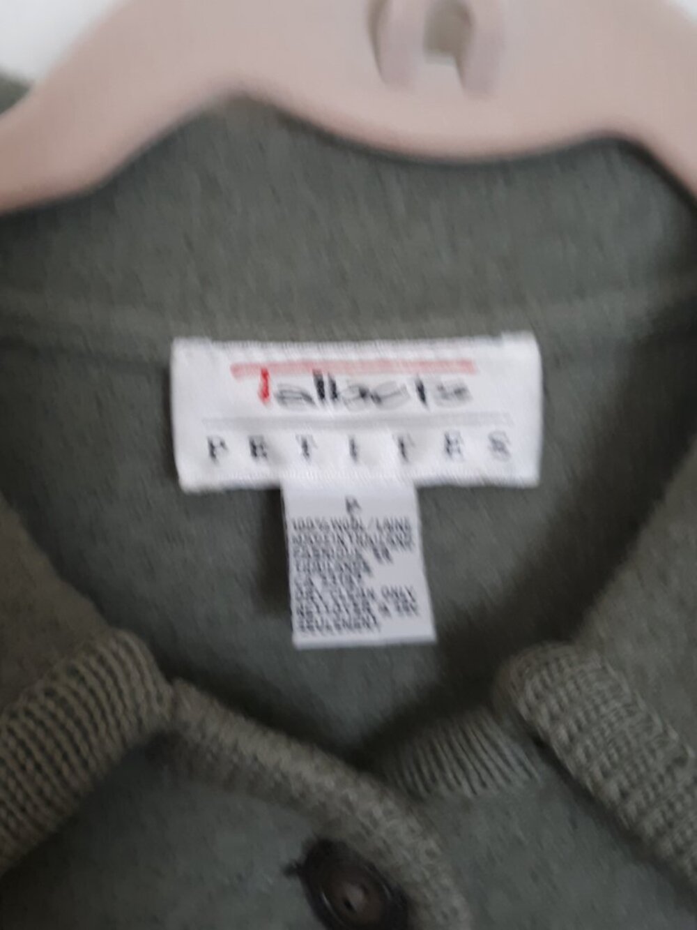 Vintage Talbots Womans Petite Wool Jacket EUC - Picture 3 of 4